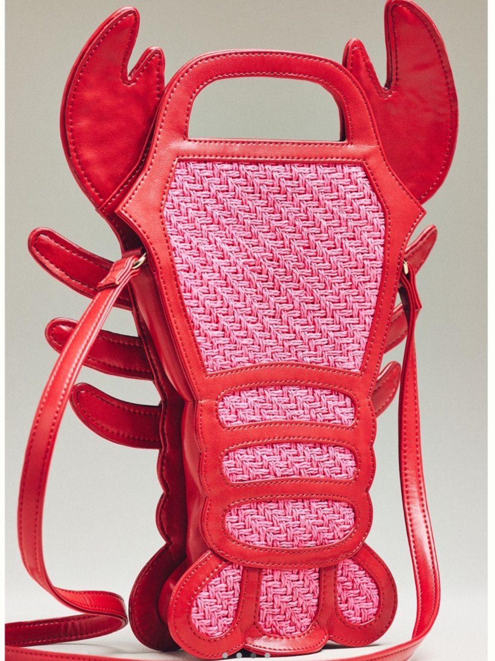 NWT Anthro Maeve Raffia Sea Lobster Creature Handbag 🦞 - Picture 3 of 13